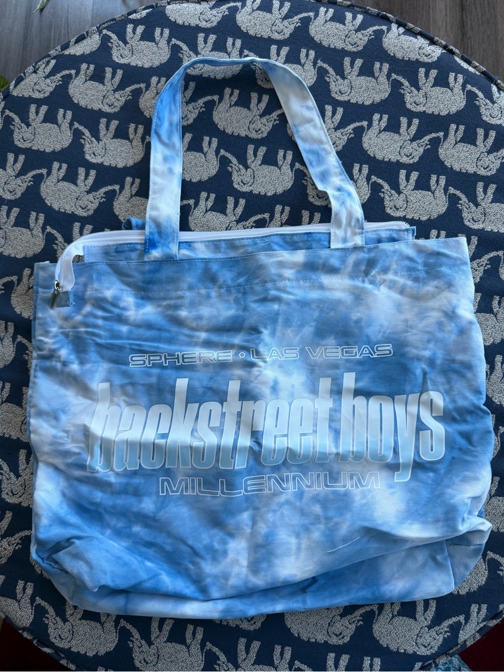 Backstreet Boys 2025/2026 Tie Dye Blue Tote Shoulder Bag - Sphere Las Vegas
